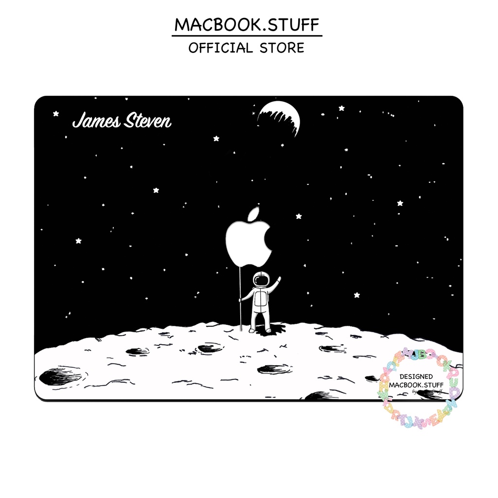 MACBOOK Case CUSTOM ASTRONAUT W/ FLAG DESIGN NEW AIR PRO RETINA 11 12 13 14 15 16 INCH NON /  WITH CD ROOM / TOUCHBAR / TOUCH ID / M1 2020 2021 2022