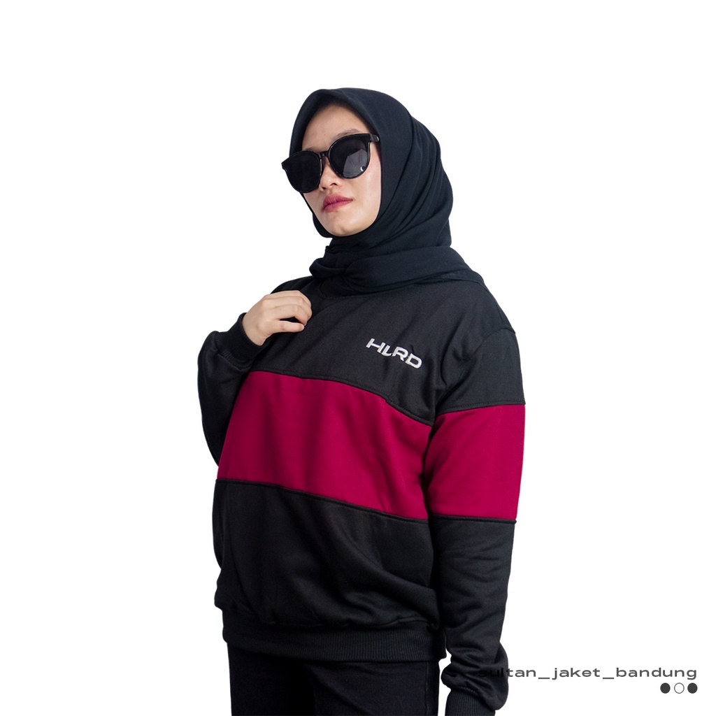 Holyrider Sweatshirt Stripe Thara Maroon II Sweatshirt Stripe Fashionable