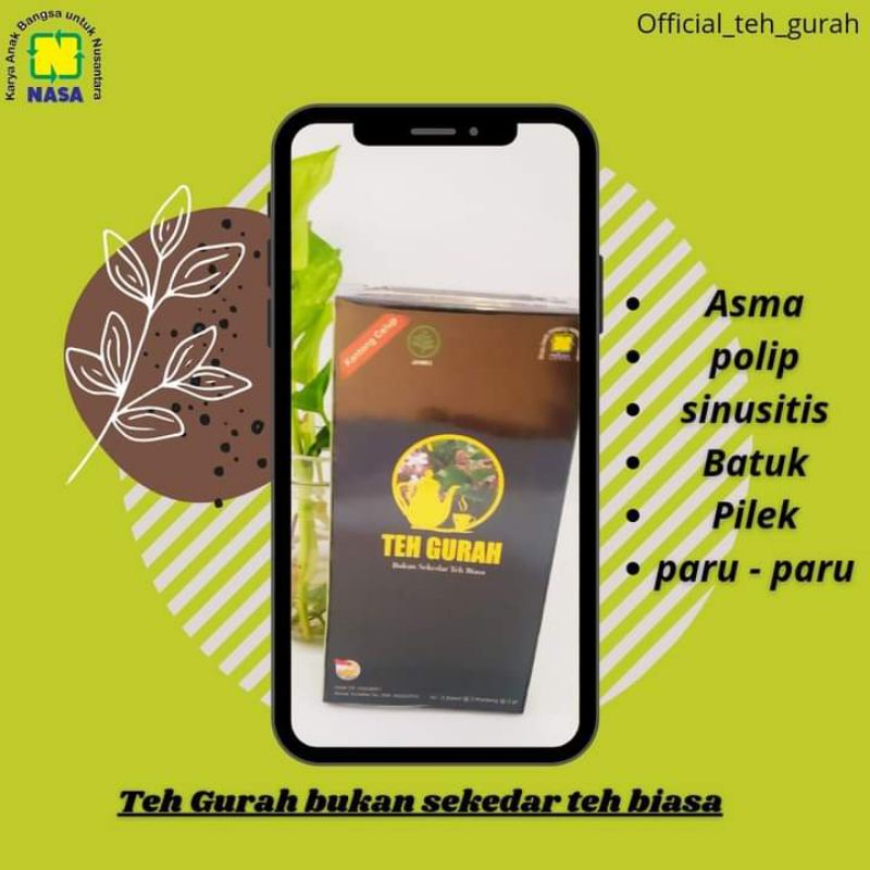 

Teh Gurah Untuk Asma, Polip, Sinusitis, batuk, pilek, paru-paru