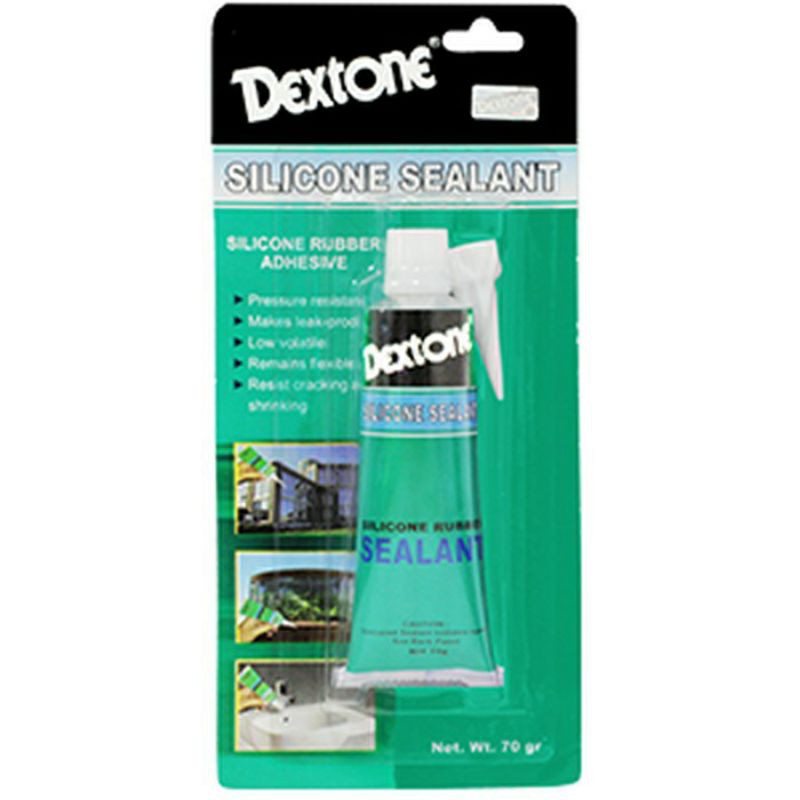 DEXTONE silicon sealant 70gr  clear color bening lem aquarium rubber BESAR