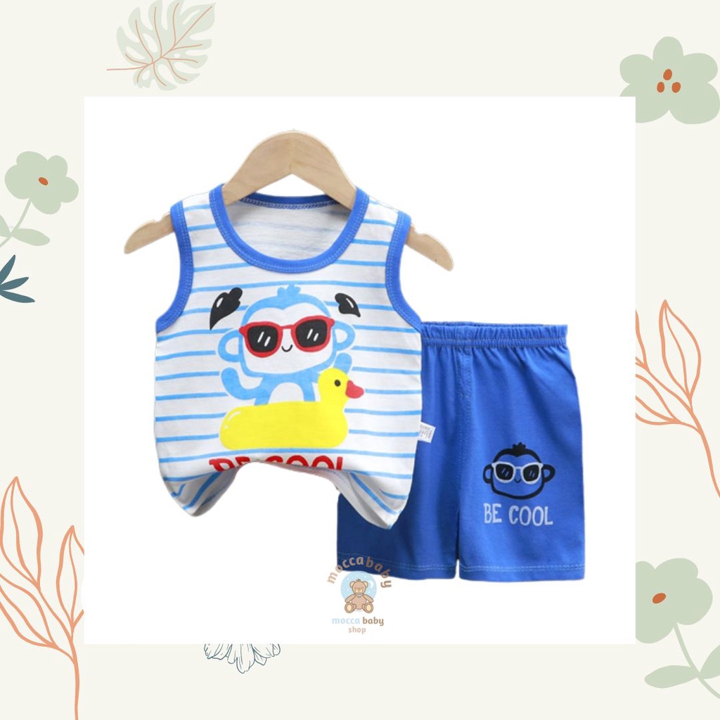 MBSS - SET KENSI Setelan Anak Bahan Kaos Tanpa Lengan Berkualitas Import / Kensi-B