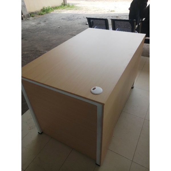 meja 70x120cm tinggi 72cm 1rak bawah penutup depan&samping (TANPA LUBANG KABEL)/meja belajar/meja ka