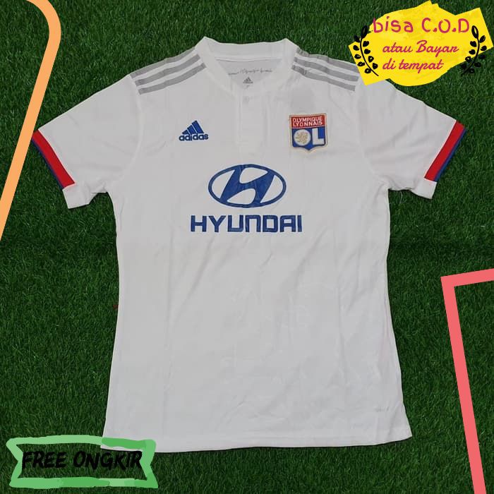 [COD]198 KAOS BAJU JERSEY BOLA ATASAN PRIA WANITAOLYMPIQUE LYON HOME 2019/2020 BAJU OLAHRAGA