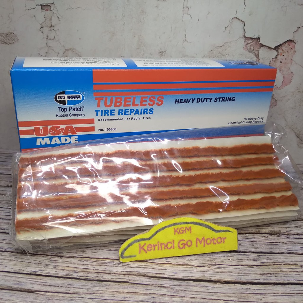 Karet Tubeless Top Patch UKTubles Cacing