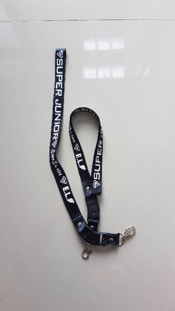 SUPER JUNIOR CONTINUE LANYARD GANTUNGAN TALI LANYARD ID CARD KEYRING KEYCHAIN KPOP