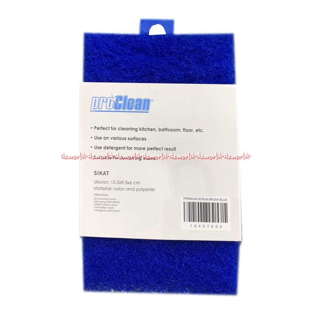 Proclean Premium Scrub Brush Heavy Duty Sikat Sponge Pembersih Pro Clean Dengan Pegangan Tangkai