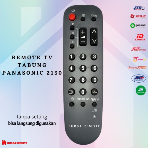 Remot / Remote TV PANASONI TABUNG CRT 2150 abu tanpa setting