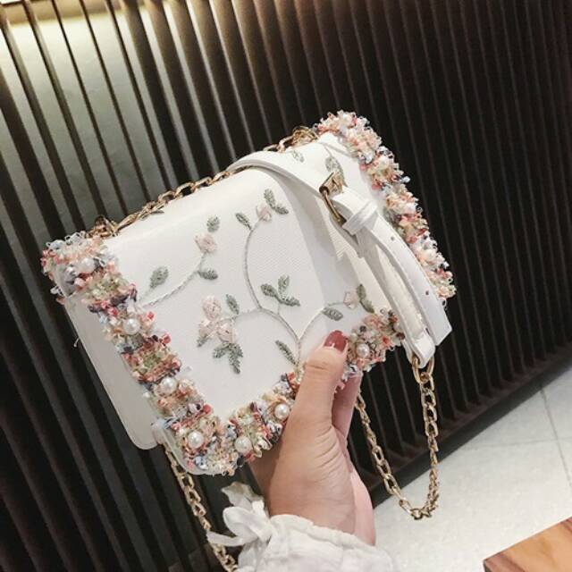 B81644 Tas Selempang Import Batam Fashion Mewah Pesta