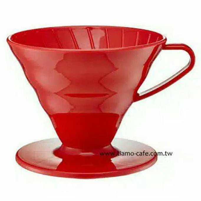 

Termurah # Tiamo Amour AMG5499.R V60-02 alat Kopi Dripper Red