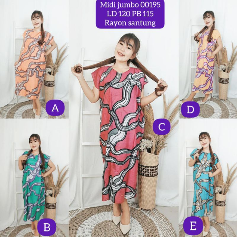 Daster Midi Jumbo Daster Viral Daster Kekinian Daster Tye Die Daster Grosir Gresik