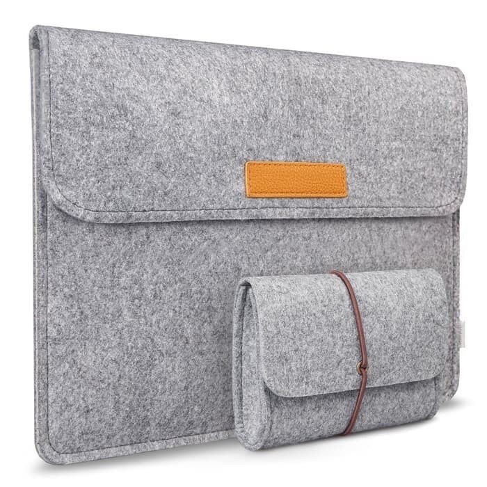 Tas Laptop Inateck Sarung Softcase Sleeve Wool Felt Belt 13 14 inch