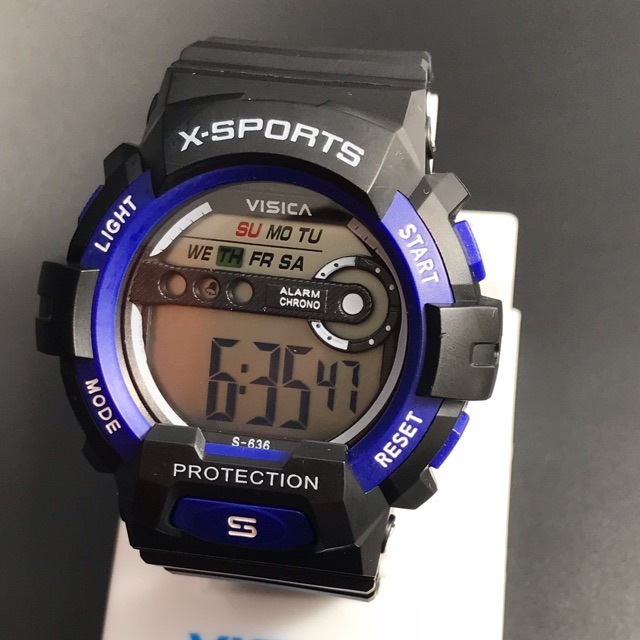 Jam Tangan Merk Visica Sport Digital Led Lighting Anti Air