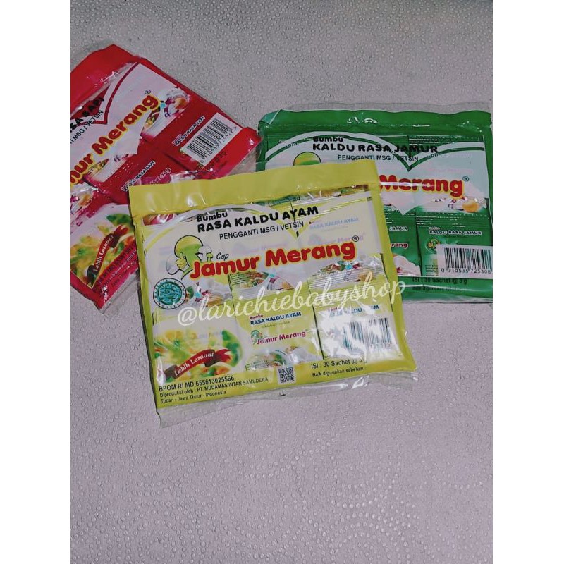 kaldu jamur merang 3gr tanpa MSG sachet harga per SACHET