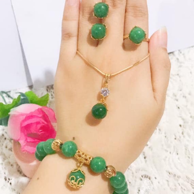 set giok gelang giok asli gelang karet 88