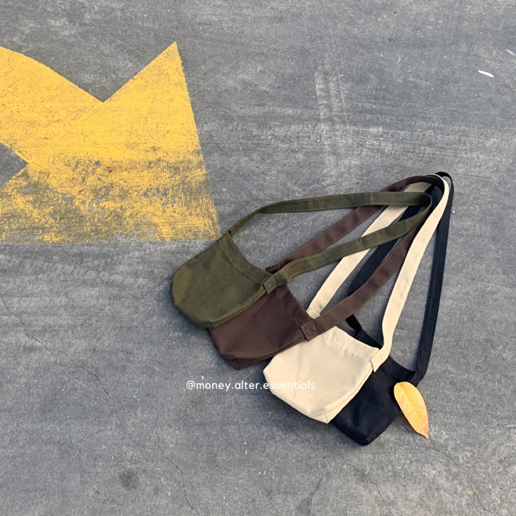 MINI CANVAS BAG - Tas Selempang Kanvas / Sling Bag Canvas