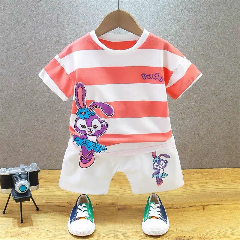 Setelan Anak Perempuan Motif Rabbit Kelinci