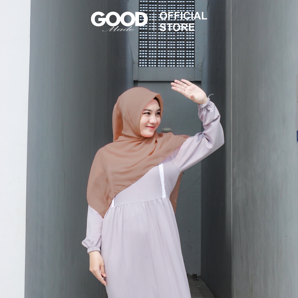 GOOD MADE - Kerudung Bella Square Hijab Segi Empat | Jilbab Wanita Polos Pollycotton  Premium COD