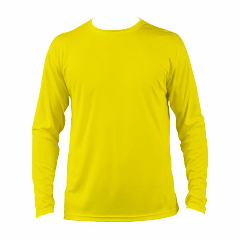 kaos combed 24s kuning Lemon (Lengan Panjang)