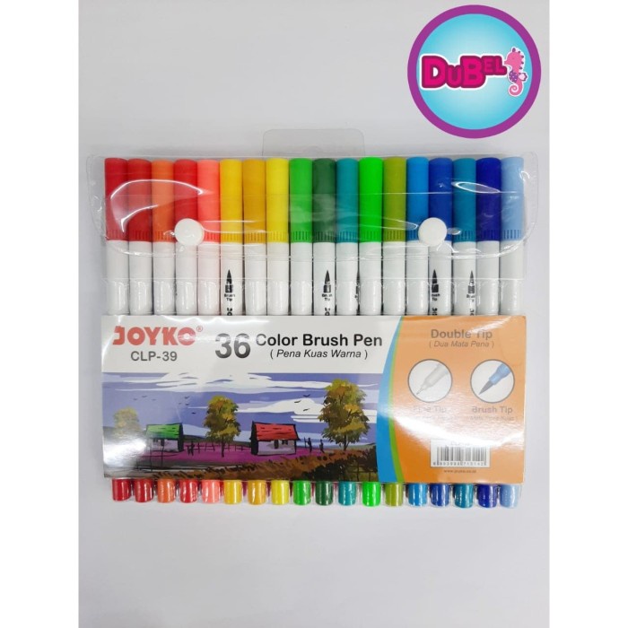 

Bergaransi Color Pen Brush Clp-39 Joyko / Isi 36 Warna Dual Tip Berkualitas