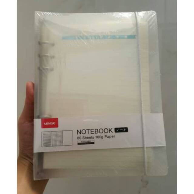 MINISO binder notebook uk A5. Miniso surabaya murah&lengkap