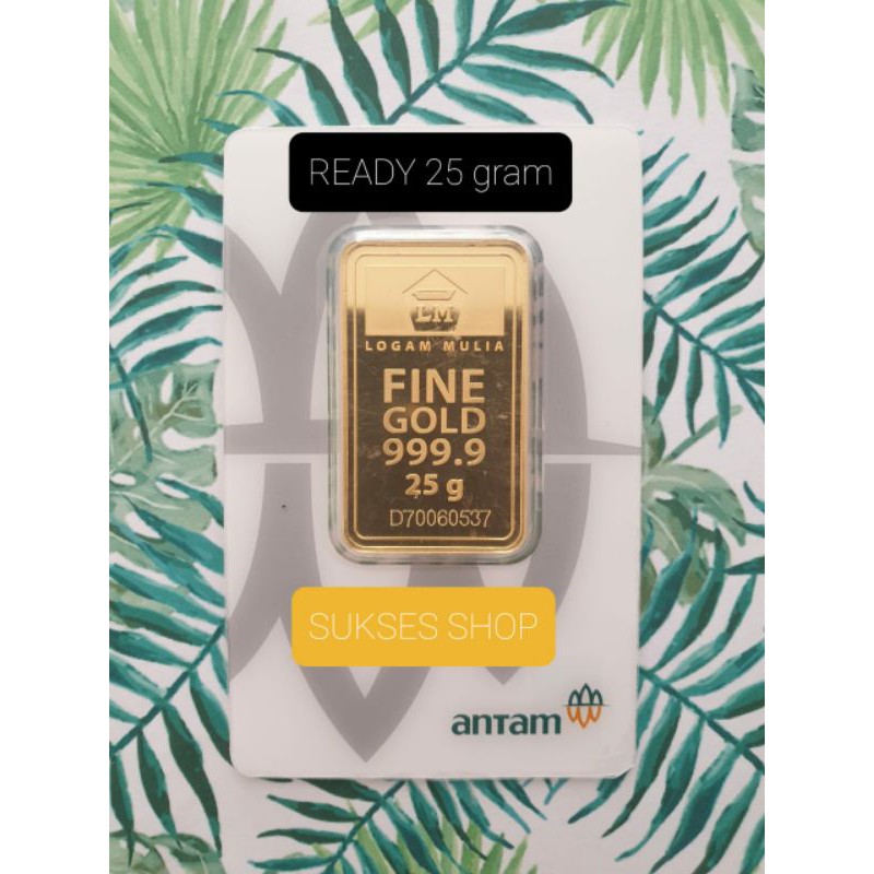 LOGAM MULIA EMAS ANTAM 25 GRAM