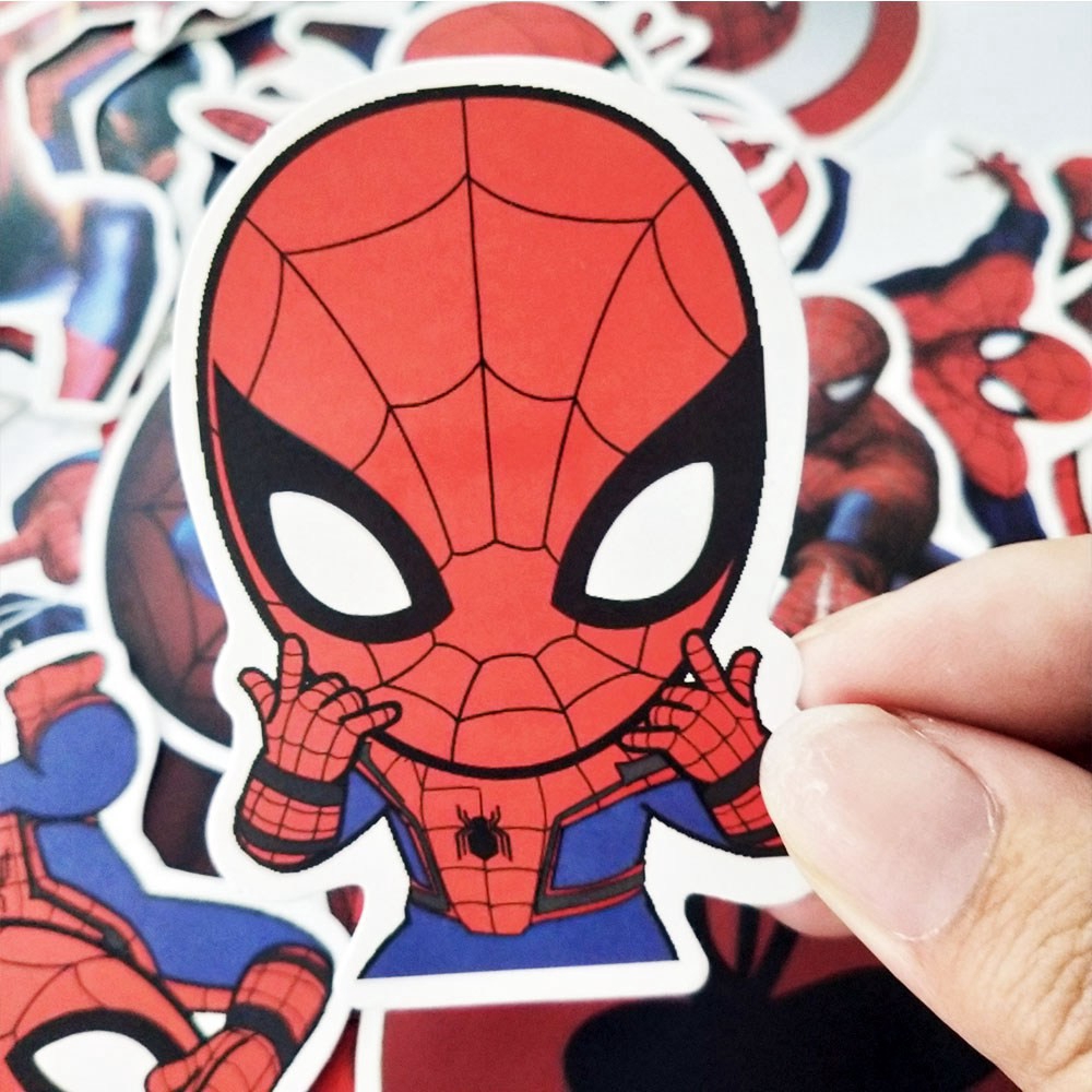 35 Marvel hero superman stickers Spiderman graffiti waterproof skateboard stickers personalized luggage graffiti stickers