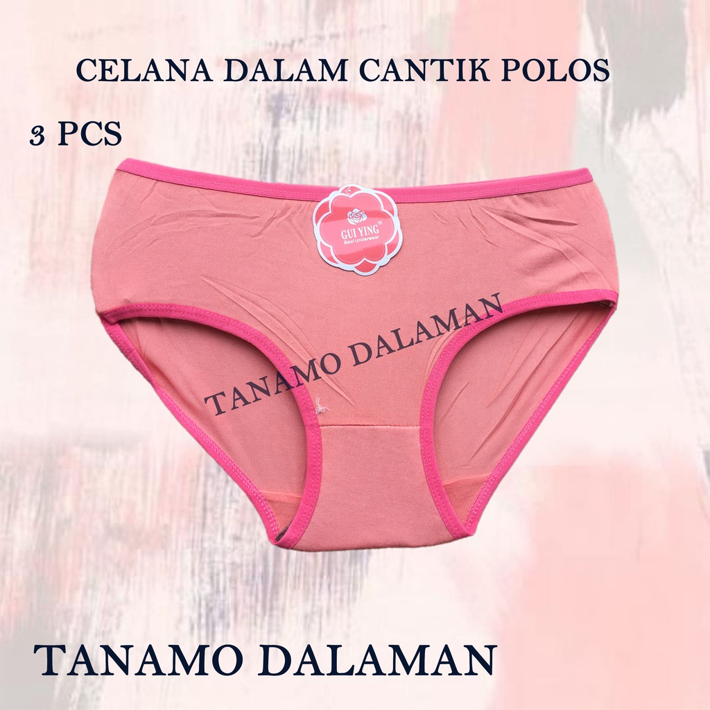 3 Pcs Celana Remaja CD Remaja Anak Perempuan Polos Dan Motif