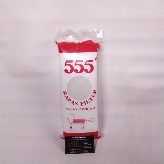 Kapas filter 555 27x11cm Busa media filter aquarium TERBAIK
