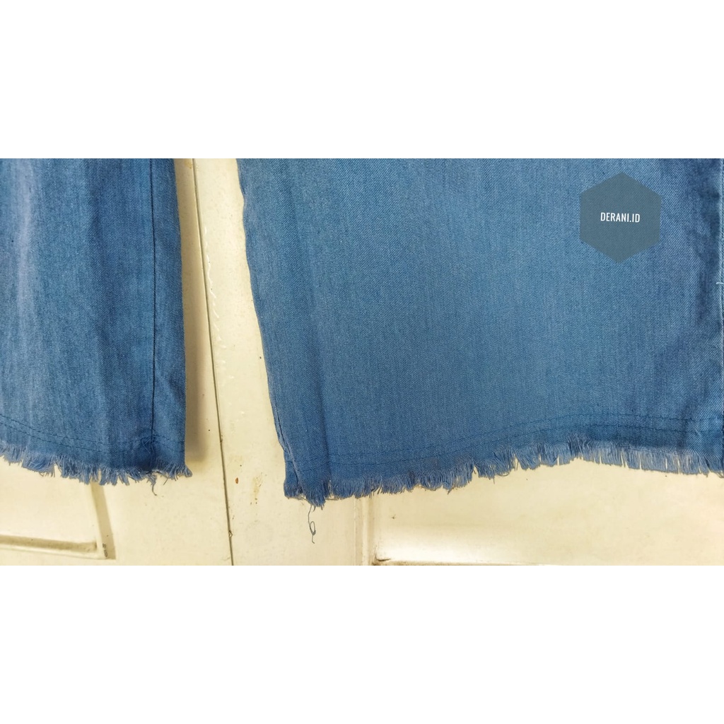 Kulot jeans rawis (COD) Material denim