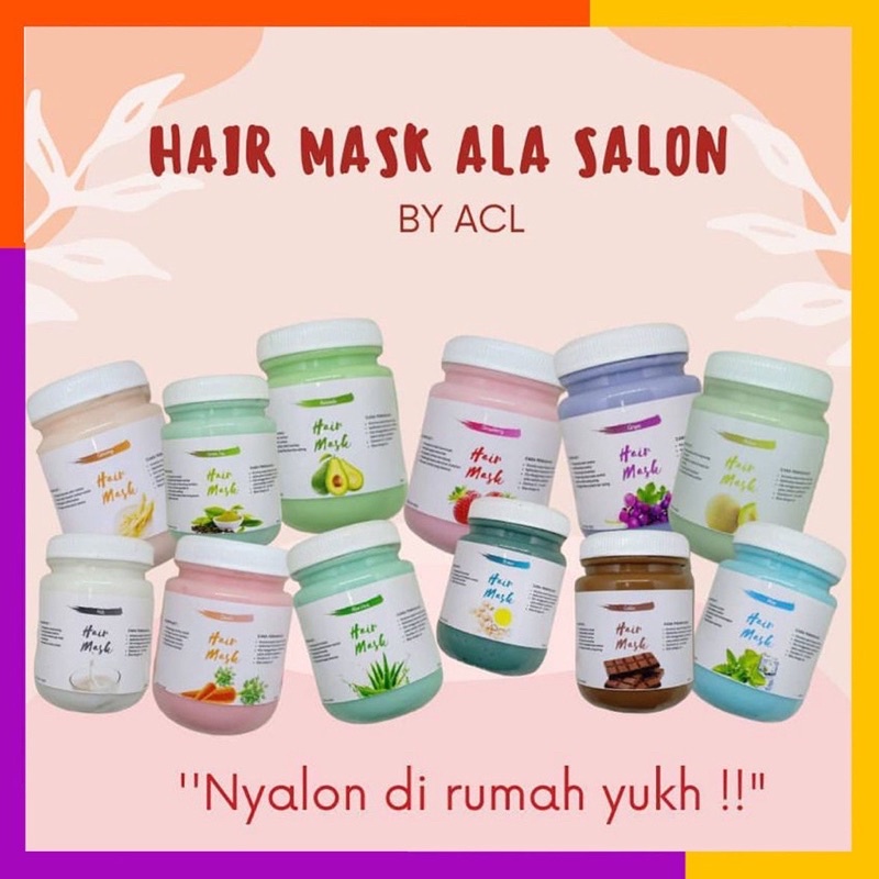 HAIR MASK BPOM by ACL/HAIR MASK ALA SALON MASKER RAMBUT SALON