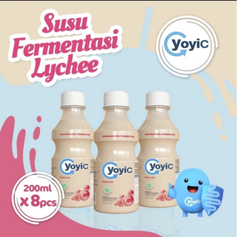 

Yoyic minuman susu fermentasi 200 ml isi 8 pcs