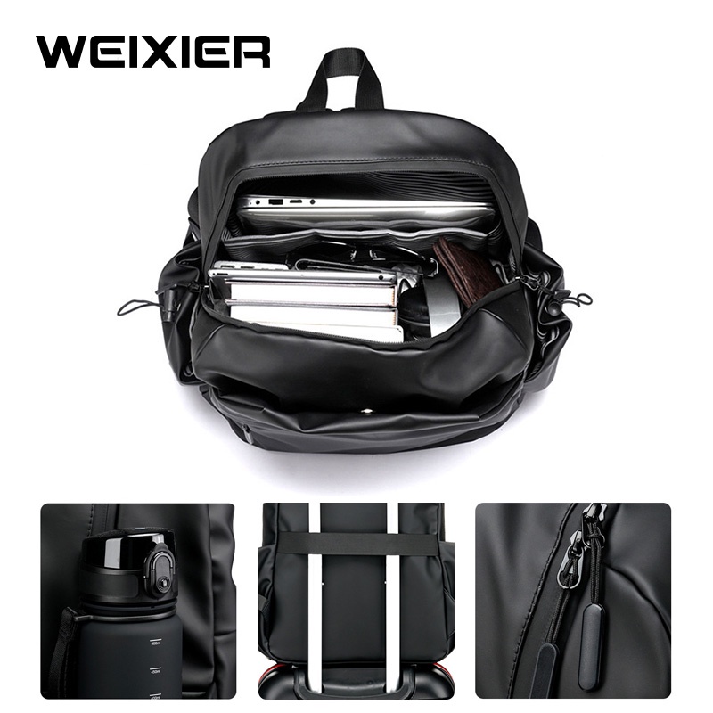 WEIXIER 9555 Tas Punggung Pria Ransel Laptop Anti Air WK-SBY