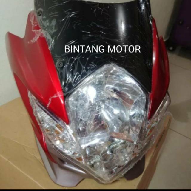batok pala full set suzuki satria fu warna merah