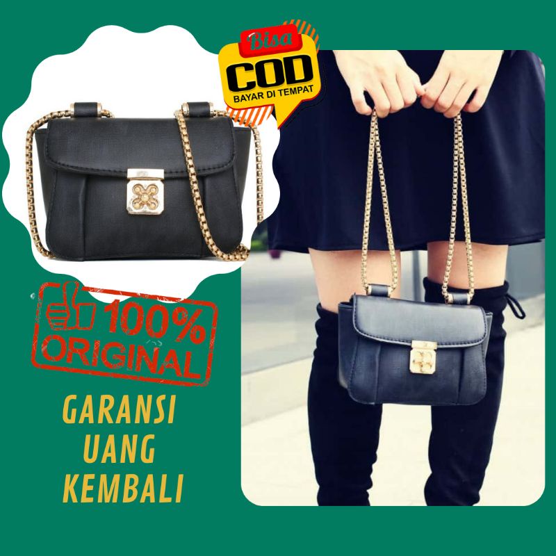 Tas Wanita Selempang Selendang Jinjing Tali Panjang Miniso Andin Import Terbaru  2021 Ori