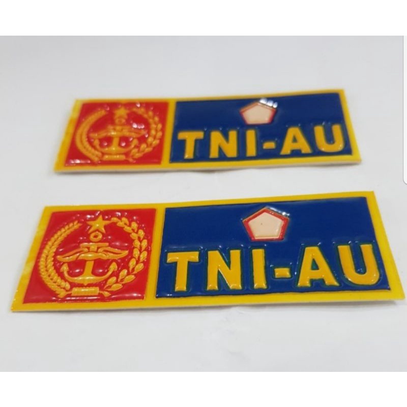 Stiker plat embos TNI AU | Stiker plat motor | stiker | Stiket plat Motor