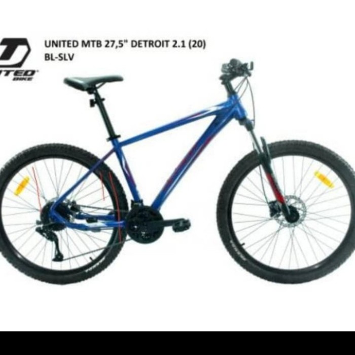 sepeda gunung mtb united detroit 2.1