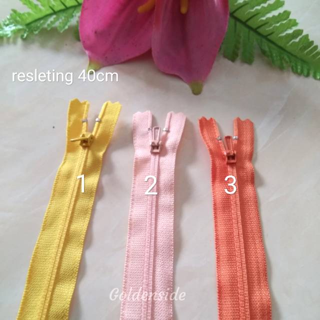 Resleting / Risleting YKK 40cm yellow series per pcs