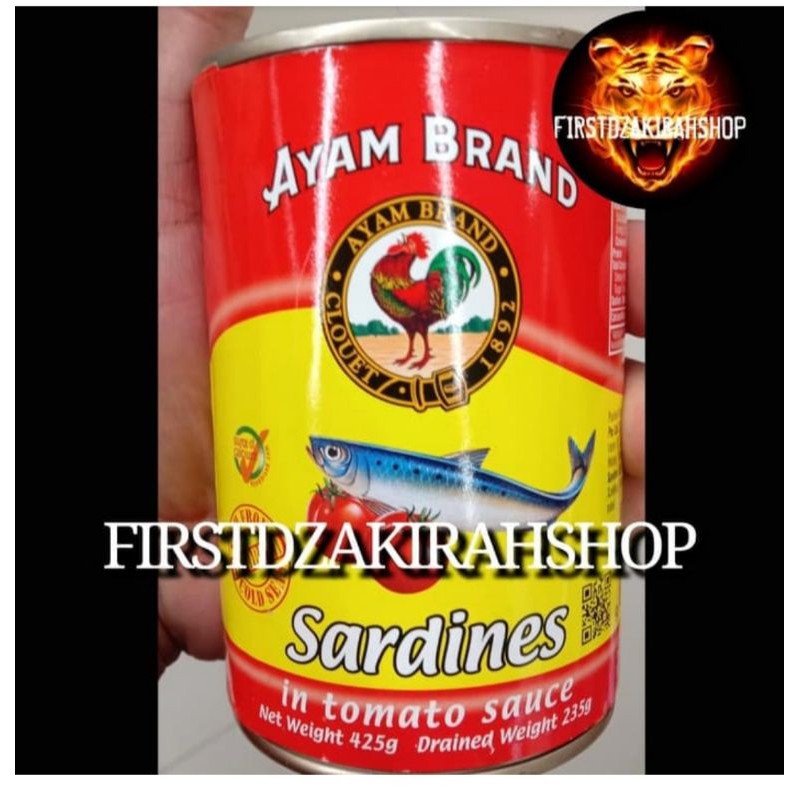 

Ayam brand sardines in tomato sauce 425gr