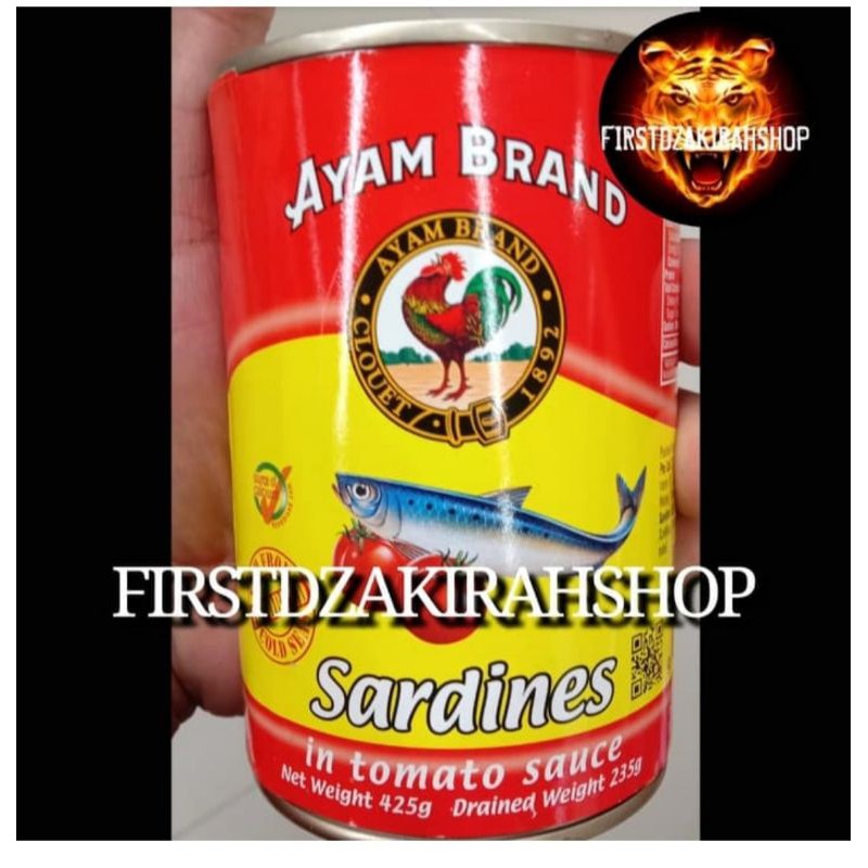 Jual Ayam Brand Sardines In Tomato Sauce 425gr Shopee Indonesia 9378