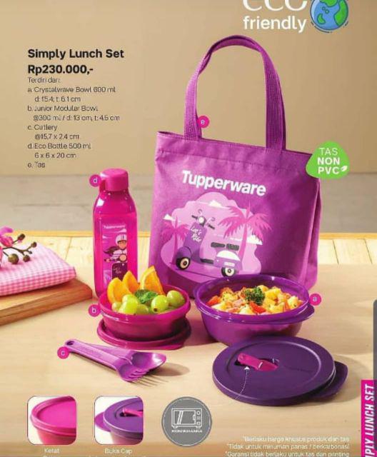 Simply Lunch Wadah Bekal Pink Fiesta (gambar Di Variasi)
