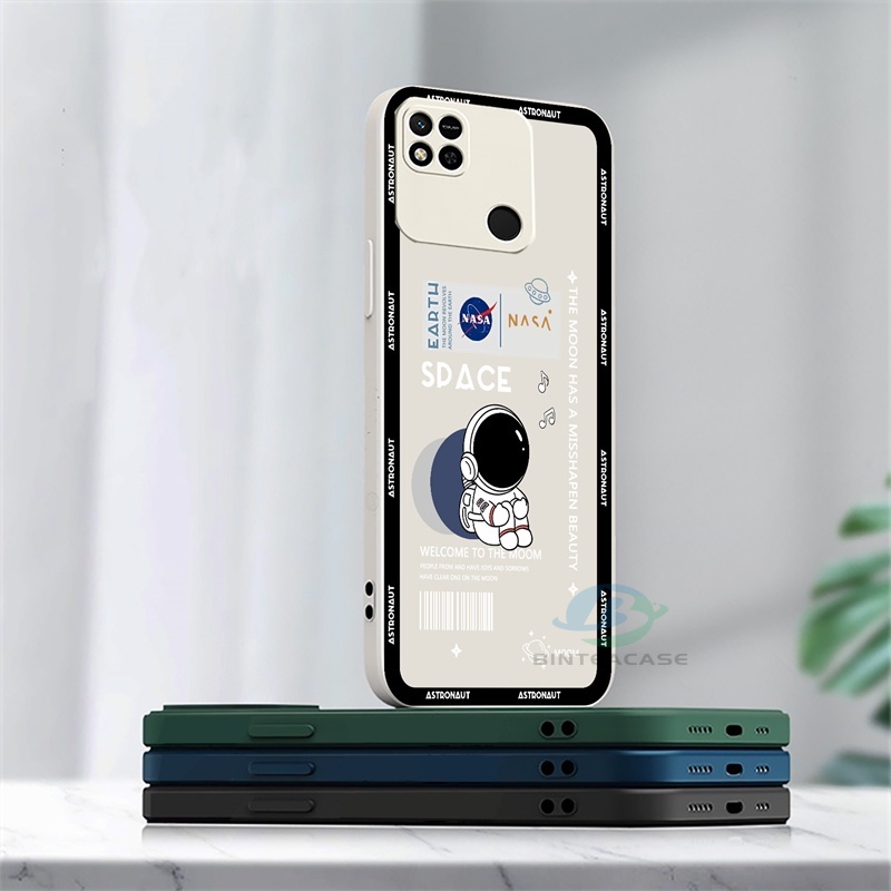 Case Pelindung Lensa Pola NASA Astronaut Bahan Silikon Untuk IPhone 13 Pro Max 11 12 Xr XS 6 6S 7 8 Plus