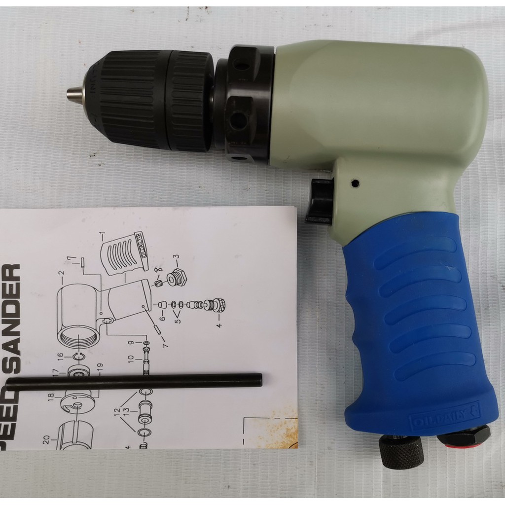 BOR ANGIN MODEL PISTOL TAIWAN 10MM KEYLESS TANPA KUNCI