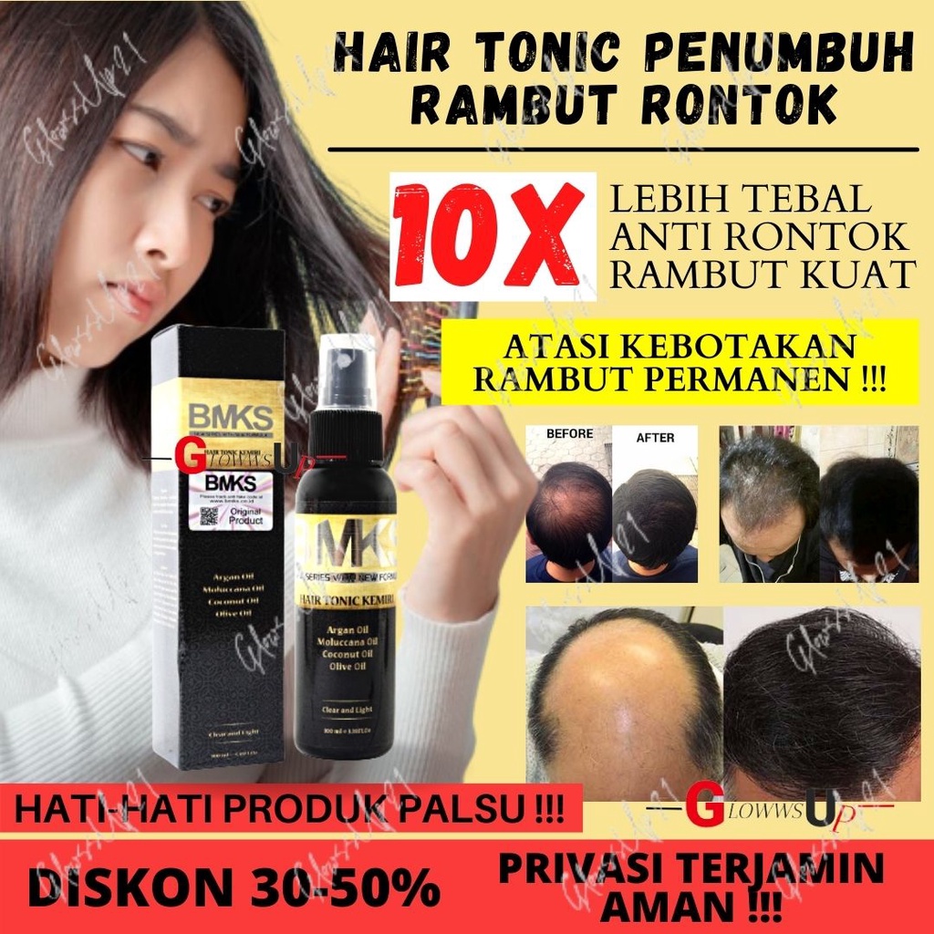 HAIR TONIC KEMIRI BMKS - HAIRTONIC PENYUBUR RAMBUT - PENUMBUH RAMBUT BOTAK