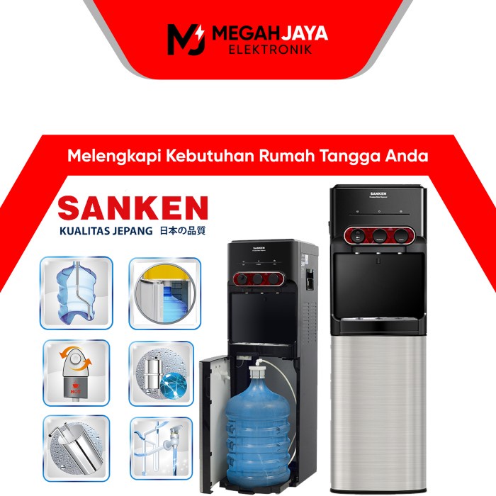 {syanestore} DISPENSER SANKEN GALON BAWAH HWD-C535IC NORMAL COLD AND HOT Murah