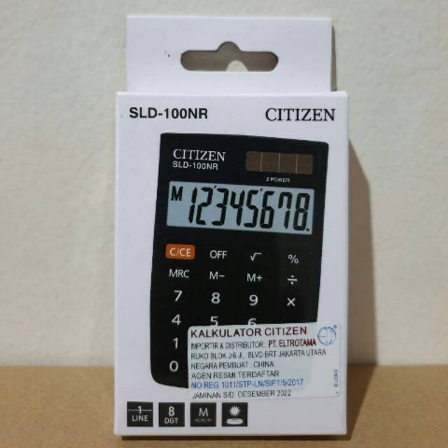 

SLD 100 NR. Calculator Citizen. ready stock. new and original