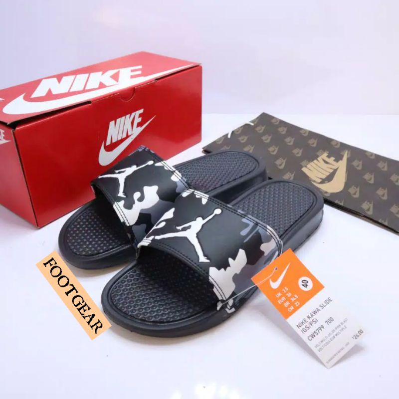 SANDAL NIKE SLIDE JORDAN CAMO PRIA/WANITA Grade Ori