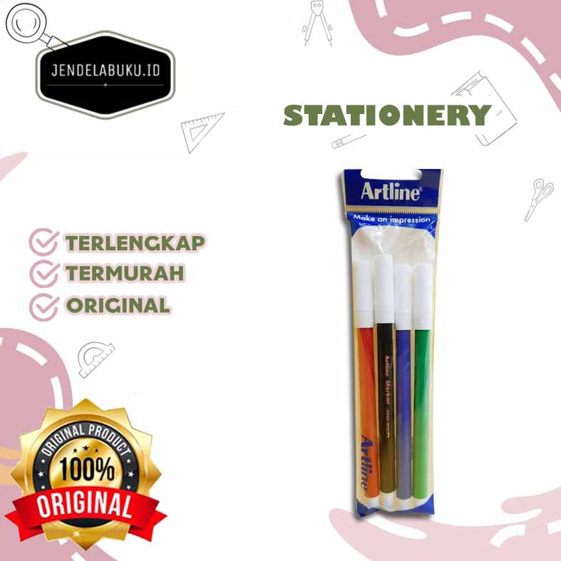 

SPIDOL WARNA ARTLINE MARKER (4 WARNA/6 WARNA/ 12 WARNA) // SPIDOL WARNA WARNI