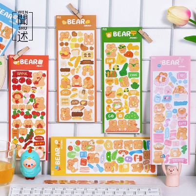 

HI375 Stiker Motif Beruang Warna Dekorasi Diary Jurnal Scrapbook