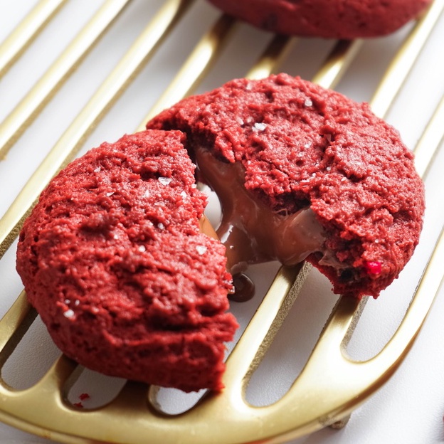 Red Velvet Nutella Molten Cookie