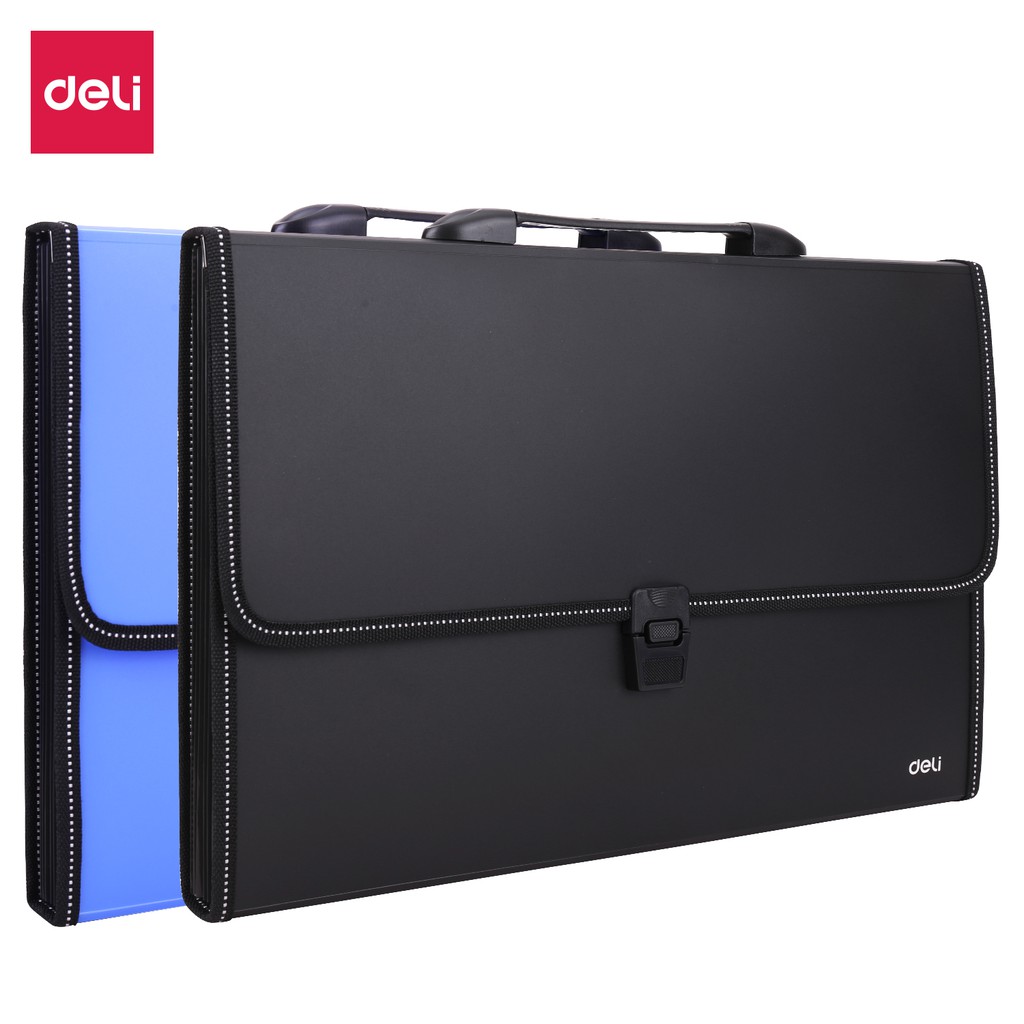 

Deli Deli Expanding File 100% bahan impor PP anti air dengan tutup smart push lock EB40X02